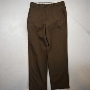 U P S 33x32 Brown Flat Front Side Cargo Uniform Mens Pants